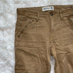 khaki super skinny abercrombie & fitch pants